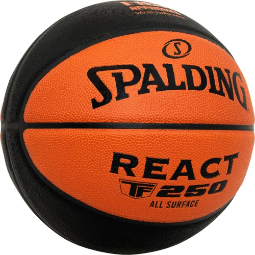 SPALDING Pelota De Basquet Unisex Tf-250 React Sz5 Fiba Bicolor