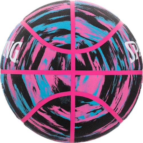 SPALDING Pelota De Basquet Unisex Marble Series Blkpnkblu Sz6