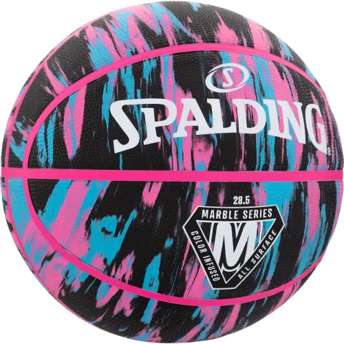SPALDING Pelota De Basquet Unisex Marble Series Blkpnkblu Sz6