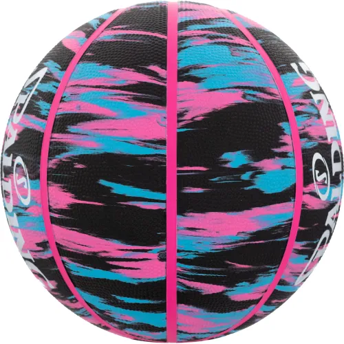 SPALDING Pelota De Basquet Unisex Marble Series Blkpnkblu Sz6