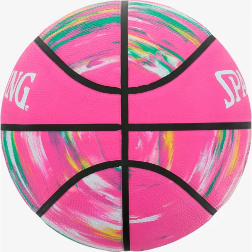SPALDING Pelota De Basquet Unisex Marble Series Pink Sz6