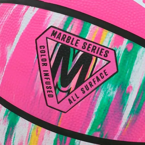 SPALDING Pelota De Basquet Unisex Marble Series Pink Sz6
