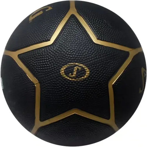 SPALDING Pelota De Basquet Unisex Highlight Black Gold Sz7 Rub