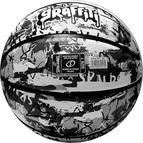 SPALDING Pelota De Basquet Unisex Graffiti White Sz7