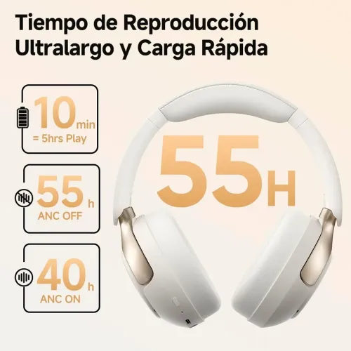 QCY Audífonos Inalámbricos Qcy H3 Pro Bt 5.4 Cancelación De Ruido  50db