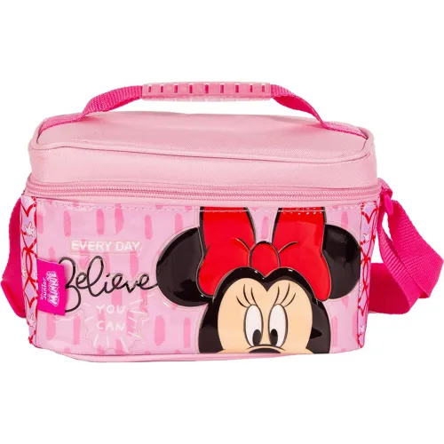 Minnie Set Mochila Con Ruedas + Lonchera + Cartuchera Minnie Mod2