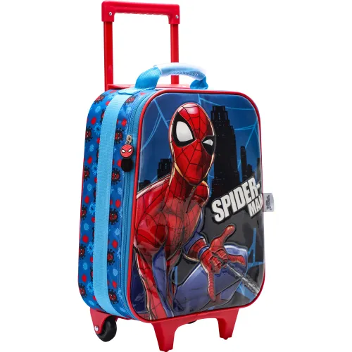 Spiderman Set Mochila Con Ruedas + Lonchera + Cartuchera Spiderman Mod4