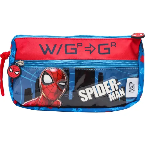 Spiderman Set Mochila Con Ruedas + Lonchera + Cartuchera Spiderman Mod4