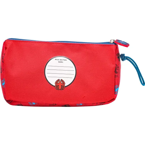 Spiderman Set Mochila Con Ruedas + Lonchera + Cartuchera Spiderman Mod3