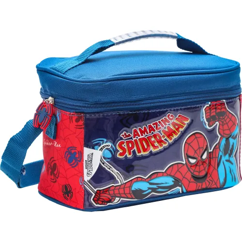 Spiderman Set Mochila Con Ruedas + Lonchera + Cartuchera Spiderman Mod3