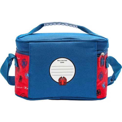 Spiderman Set Mochila Con Ruedas + Lonchera + Cartuchera Spiderman Mod3