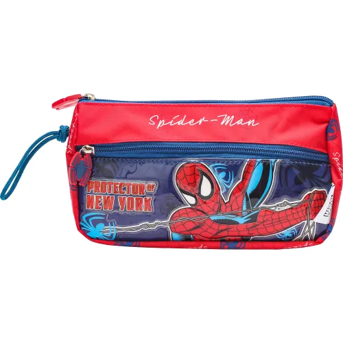 Spiderman Set Mochila Con Ruedas + Lonchera + Cartuchera Spiderman Mod3