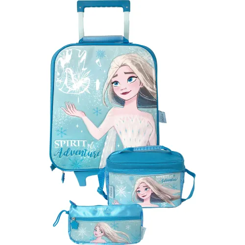 Frozen Celeste de Niña / Niño modelo Set Mochila Con Ruedas + Lonchera + Cartuchera Frozen Mod2 celestes niña 2025080722301120405  
