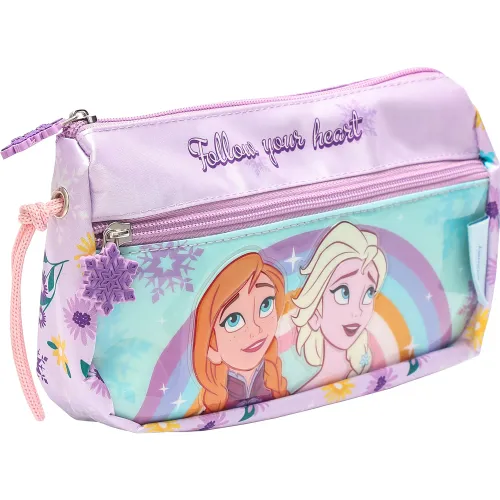 Frozen Set Mochila Con Ruedas + Lonchera + Cartuchera Frozen Mod1