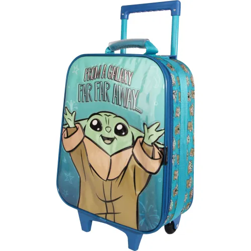 Star Wars Set Mochila Con Ruedas + Lonchera + Cartuchera Mandalorian Mod 1