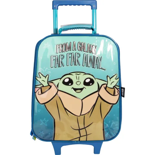 Star Wars Set Mochila Con Ruedas + Lonchera + Cartuchera Mandalorian Mod 1