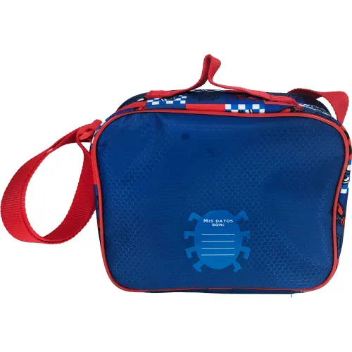 Spiderman Set Mochila Con Ruedas + Lonchera + Cartuchera Spiderman Mod2