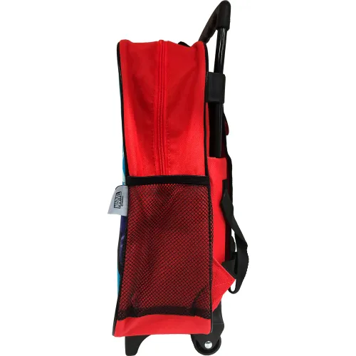 Spiderman Set Mochila Con Ruedas + Lonchera + Cartuchera Spiderman Mod1