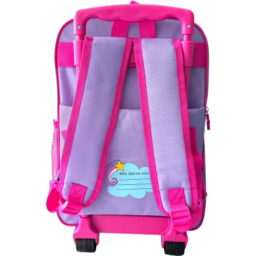 Minnie Set Mochila Con Ruedas + Lonchera + Cartuchera Minnie Mod1
