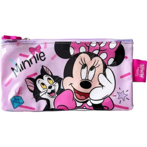 Minnie Set Mochila Con Ruedas + Lonchera + Cartuchera Minnie Mod1