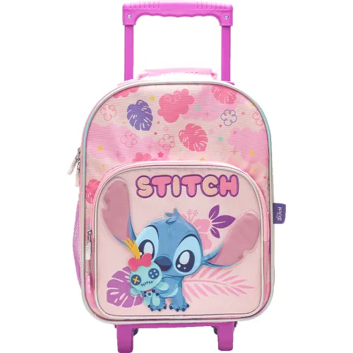 STITCH Rosado de Niña / Niño modelo Mochila Con Ruedas Stitch Colección B Bts25 rosados niña 2025080722301120429  