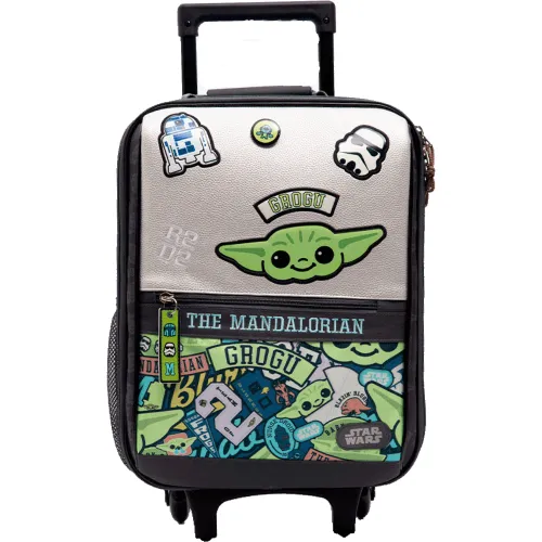 Star Wars Plateado de Niña / Niño modelo Mochila Con Ruedas Mandalorian Colección A Bts25 niña 2025080722301120498  