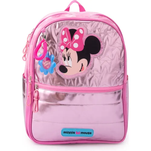 Niña Niño Minnie Rosado Mochila  Minnie Colección D Bts25