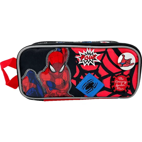Spiderman Rojo modelo Cartuchera Organizadora Spiderman Colección C Bts25 rojos rojas roja negros negra negras 2025080722301120888  