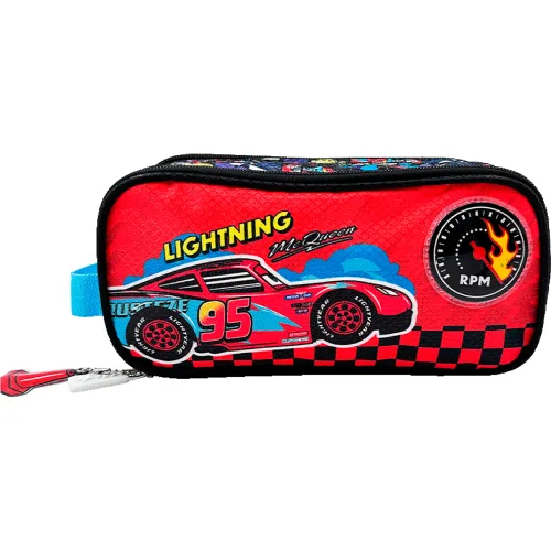 Cars Rojo modelo Cartuchera Organizadora Cars Colección B Bts25 rojos rojas roja negros negra negras 2025080722301120948  