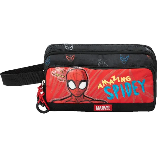 Spiderman Rojo modelo Cartuchera Spiderman Colección F Bts25 rojos rojas roja negros negra negras 2025080722301121008  