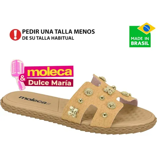 MOLECA Beige de Mujer modelo Sandalia Flat Mujer 5452v26 beiges sintéticos mujer 2025080819421239826 Sintético Pvc