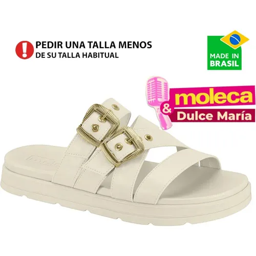 MOLECA Blanco de Mujer modelo Sandalia Flat Mujer 5490v26 blancos sintéticos mujer 2025080819421239889 Sintético Pvc