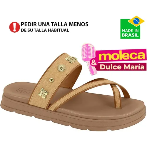 MOLECA  de Mujer modelo Sandalia Flat Mujer 5490v26 cameles sintéticos mujer 2025080819421239910 Sintético Pvc