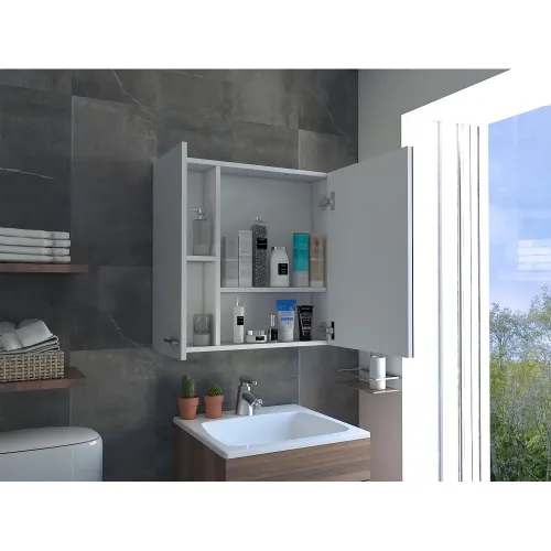 TUHOME Botiquin Sines 2 Puertas Con Espejo