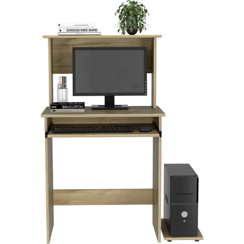 TUHOME Escritorio Recto 70m + Modulo Torre Pc