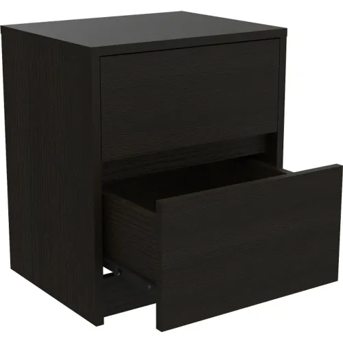 TUHOME Velador Trivor 2 Cajones