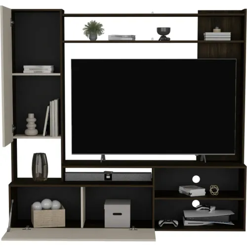 TUHOME Estante Tv70 Nolic 2 Puertas
