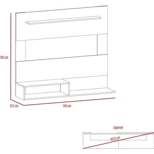 TUHOME Panel Tv55 Ascher