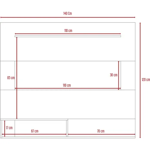 TUHOME Panel Tv55 Ascher