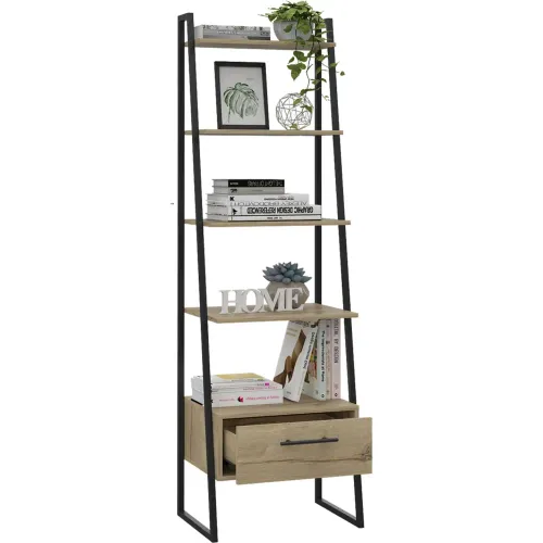 TUHOME Biblioteca Escalera Magnum 1 Cajon