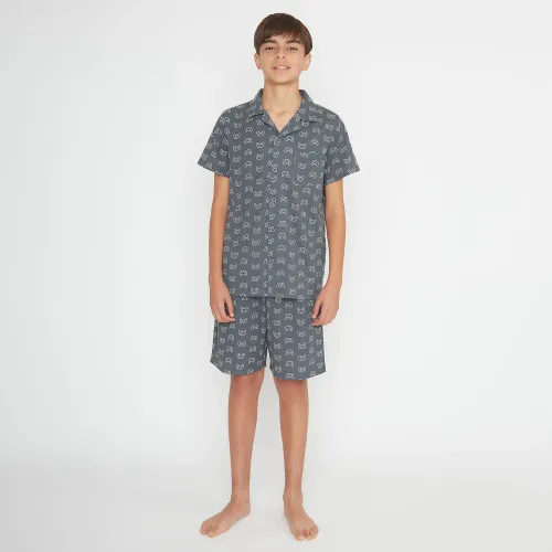 Kayser Gris de Niño modelo Pijama Short Abotonado Juvenil 76.819-Gri niño 2025081316533676078  