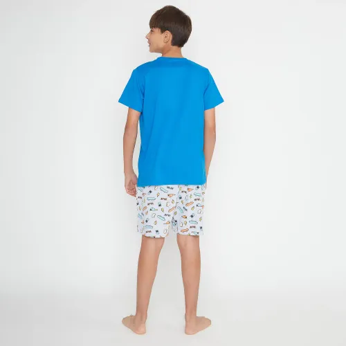 Kayser Pijama Short Juvenil 76.815-Azu