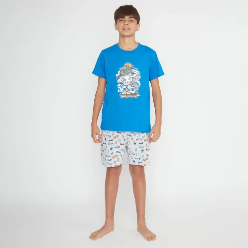 Kayser Azul de Niño modelo Pijama Short Juvenil 76.815-Azu niño 2025081316533676105  