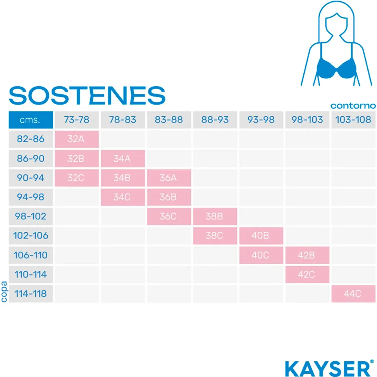 Sosten Kayser Soft Mujer 50.8126-Grib color gris | Platanitos