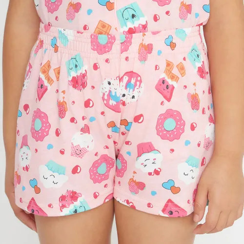 Kayser Pijama Short Niños Abotonado + Colet 73.1118-Ros