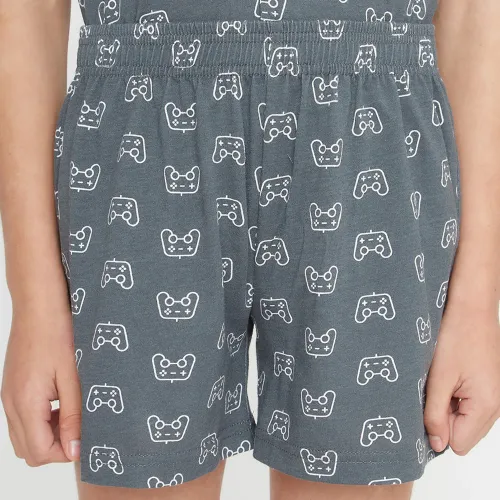 Kayser Pijama Short Niños Abotonado 74.819-Gri