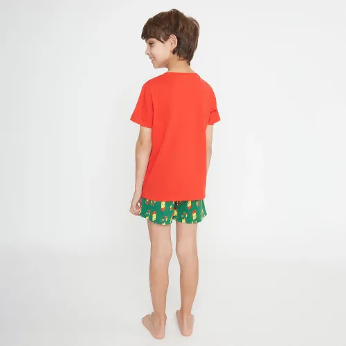 Kayser Pijama Short Niños S7474-Roj