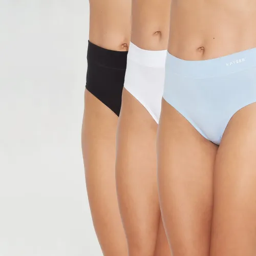 Mujer Kayser Celeste Tripack Calzon Hi-Leggs Mujer P311.80-Cel2
