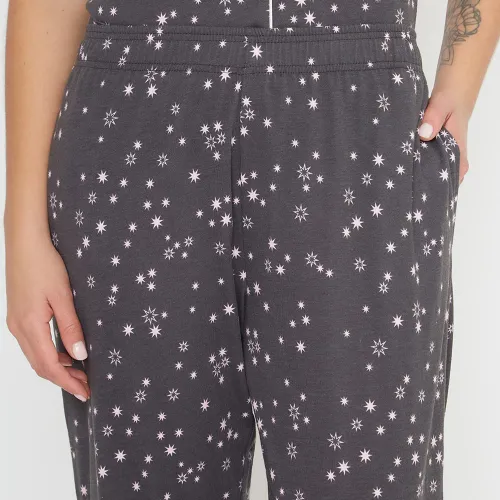 Kayser Pijama Pantalon Abotonado + Antifaz Mujer 70.1117-Gri