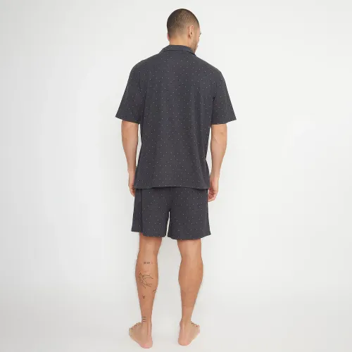Kayser Pijama Short Abotonado Hombre 77.811-Gri